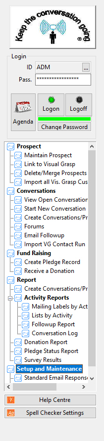 fundraising software screenshot